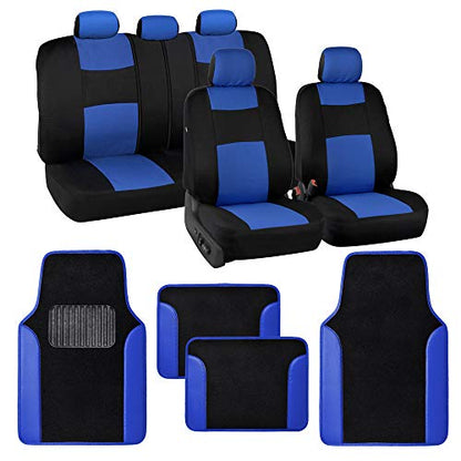 PolyPro Blue Car Seat Covers Full Set with 4