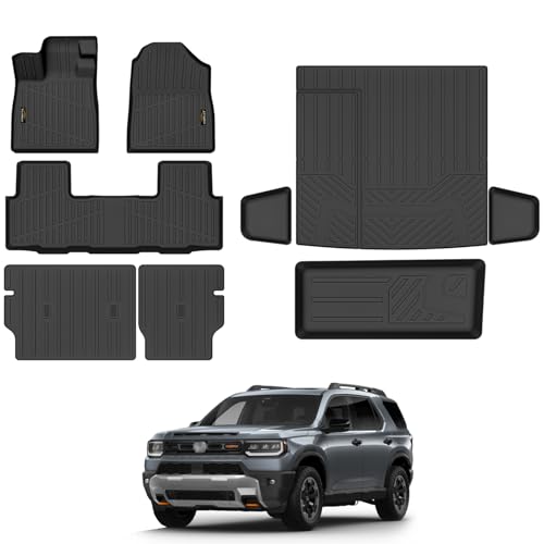 Floor Mats & Cargo Mat with Backrest Mat Custom for Honda Passport 2026