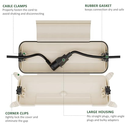 Outdoor Extension Cord Safety Cover