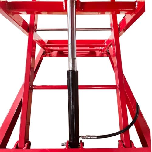 1500lbs Motorcycle Lift Side Extension Motorcycle Jack Table Pedal Hydraulic Pump Lift Table KT