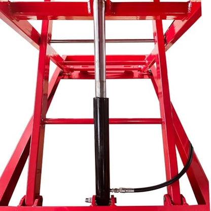 1500lbs Motorcycle Lift Side Extension Motorcycle Jack Table Pedal Hydraulic Pump Lift Table KT