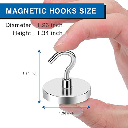 Magnetic Hooks Heavy Duty (4 Count)