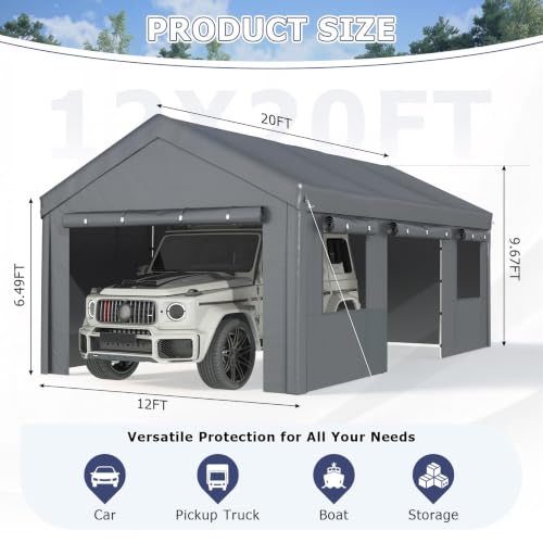 12x20 Carport Canopy