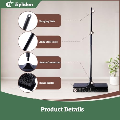 18" Push Broom for Deck Driveway Patio Garage