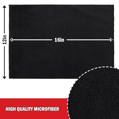Microfiber Cleaning Cloth 12 Pack (12 Count)