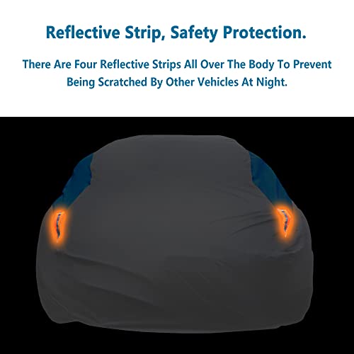 Waterproof Car Cover All Weather Snowproof UV Protection Windproof Outdoor Full car Cover