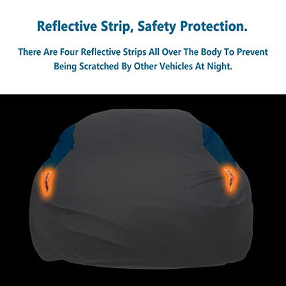 Waterproof Car Cover All Weather Snowproof UV Protection Windproof Outdoor Full car Cover