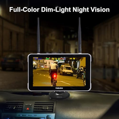 Byte Tango BT7 Solar Wireless 1080P Solar Powered Backup Camera with Touch Monitor for RV