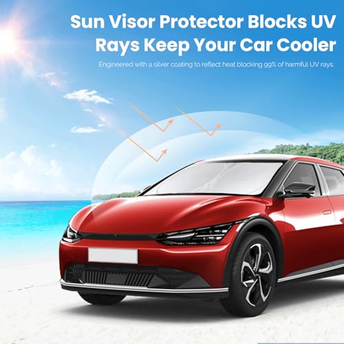 Custom Fit Kia EV6 Windshield Sunshade for 2022 2023 2024 2025 EV6 Shades