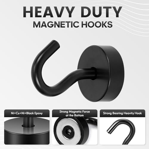 Magnetic Hooks Steel Tube Design for Cruise (10 Count)