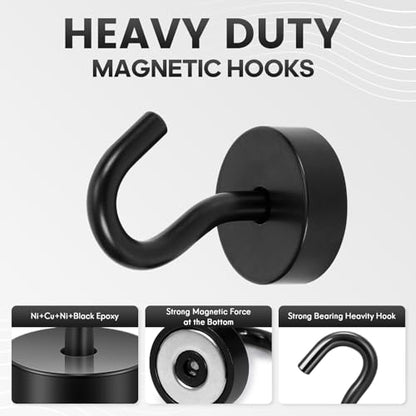 Magnetic Hooks Steel Tube Design for Cruise (10 Count)