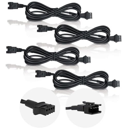 Rock Light Extension Wire 4 Pin 60 Inch for Trucks ATV UTV