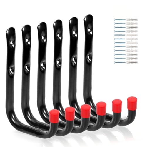 Heavy Duty Garage Storage Hooks (6 Count)