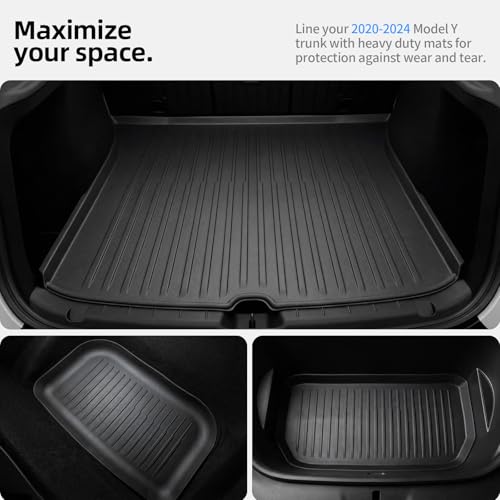 All Weather Cargo Liners for Tesla Model Y Trunk Mats (3 Count)