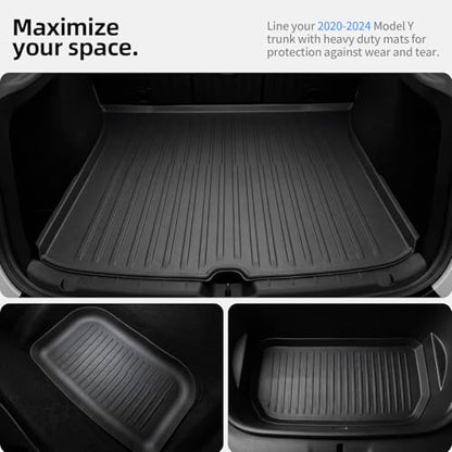 All Weather Cargo Liners for Tesla Model Y Trunk Mats (3 Count)