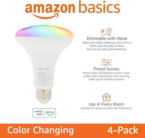 Smart BR30 LED Light Bulbs (4 Count)