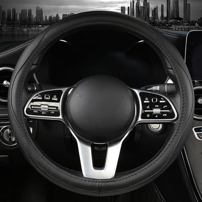 Genuine Leather Steering Wheel Cover