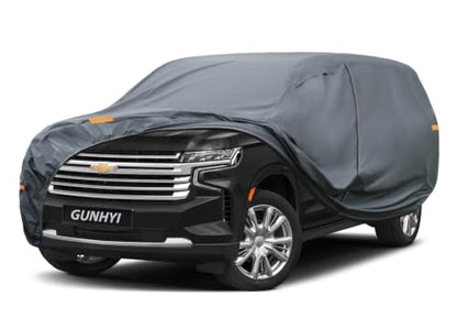 Multi Layer Large SUV Car Cover Waterproof All Weather Heavy Duty