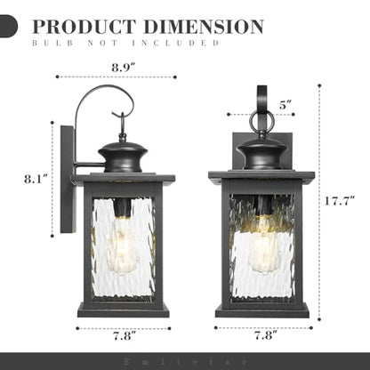 18" Farmhouse Outdoor Light Fixture