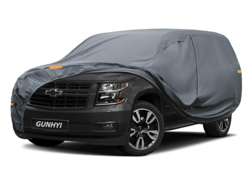 Multi Layer Large SUV Car Cover Waterproof All Weather Heavy Duty