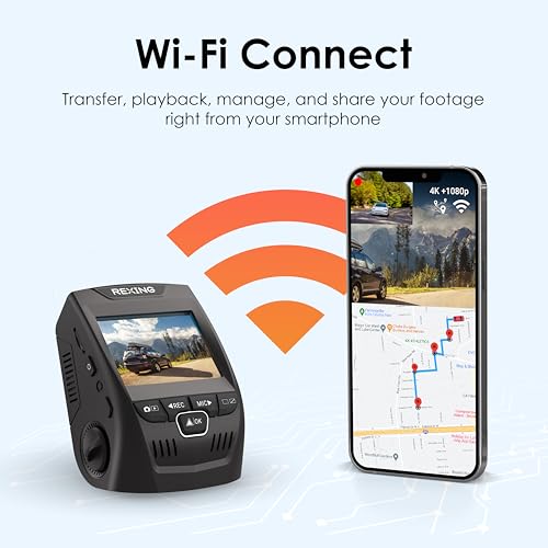 USA V1P SE 4K Dual Dash Cam w