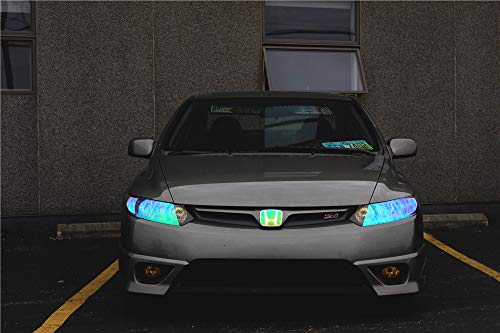 LED LIGHT 12 by 48 inches Self Adhesive Shiny Chameleon Headlights Tail Lights Fog Lights Films