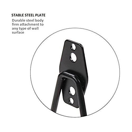 Wall Mount Heavy Duty Double Utility Tools Hooks with Anti (4 Count)