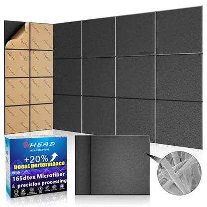 15 pcs 165dtex Microfiber Acoustic Panels (15 Count)