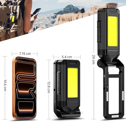 Rechargeable LED Magnetic Work Light 2 Pack