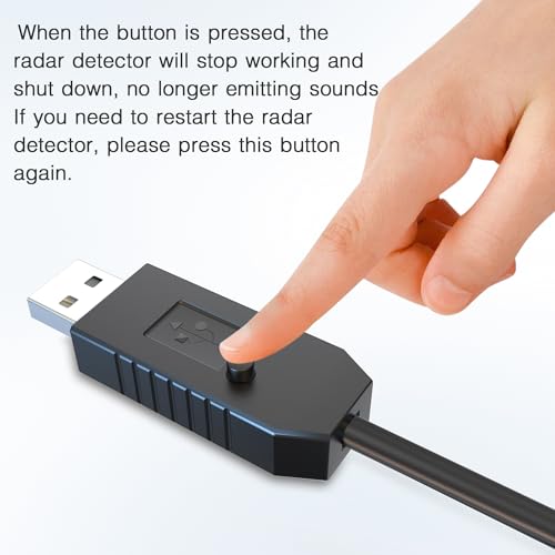 USB to RJ11 Radar Cable with Mute Function for Escort