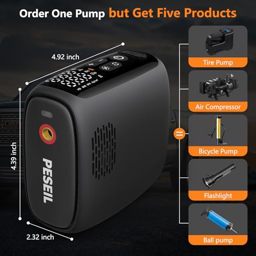 Tire Inflator Portable Air Compressor 150PSI (20000 Count)