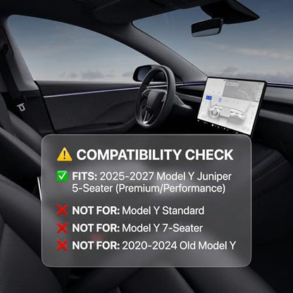 for Tesla Model Y Juniper Rear Seat Back Cover All Weather TPE SeatBack Liner Pad Back Protector Interior Accessories 2025 2026