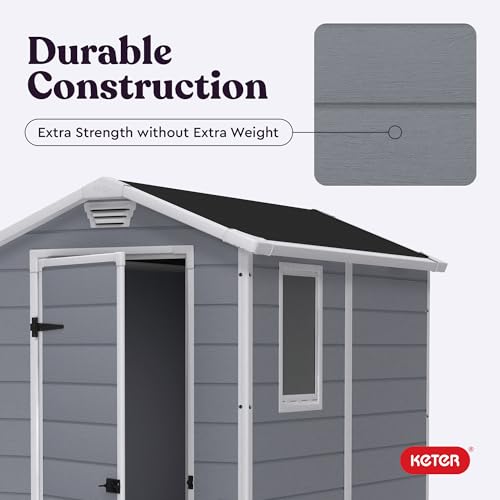 Manor 4x6 Resin Outdoor Storage Shed Kit