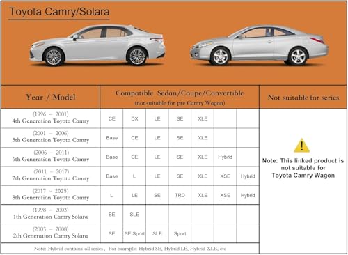 7 Layers Waterproof Car Cover for Toyota Camry Sedan