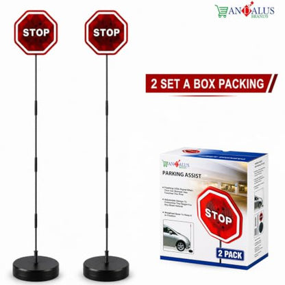 Flashing LED Stop Sign Garage Parking Assistant System (2 Count)