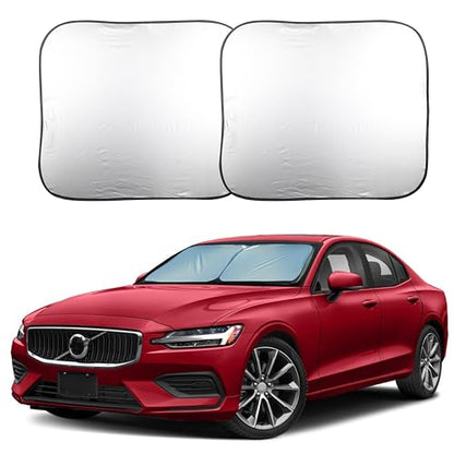 2 Piece Foldable Car Windshield Sun Shade