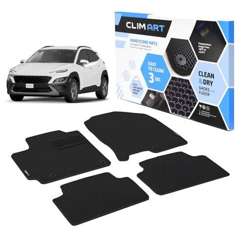All Weather Car Floor Mats Compatible with Hyundai Kona 2018