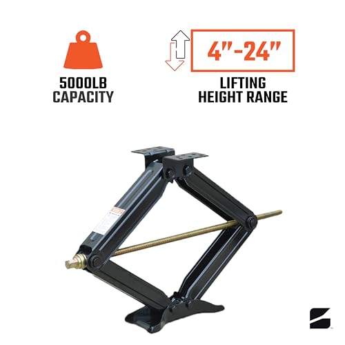 One New 24" Scissor Jack with Crank Handle