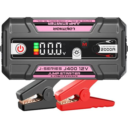J400 Portable Jump Starter for Upto 8.0L Gas & 6.0L Diesel Engines