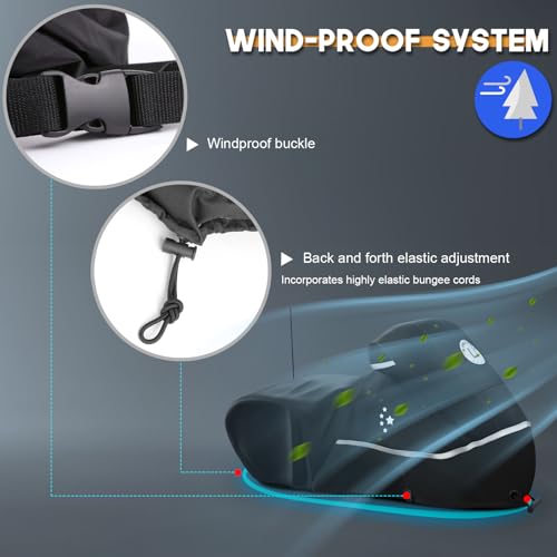 Motorcycle Cover 420D Heavy Duty Storage for Touring Models Harley Davidson Road King