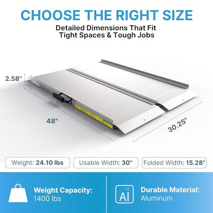 Traverse Aluminum Singlefold Folding Ramp