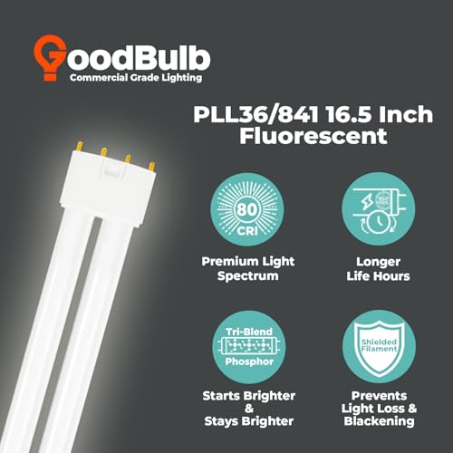 PLL36 841 36W 16.5" Twin Tube Compact Fluorescent Light Bulb 4 (10 Count)