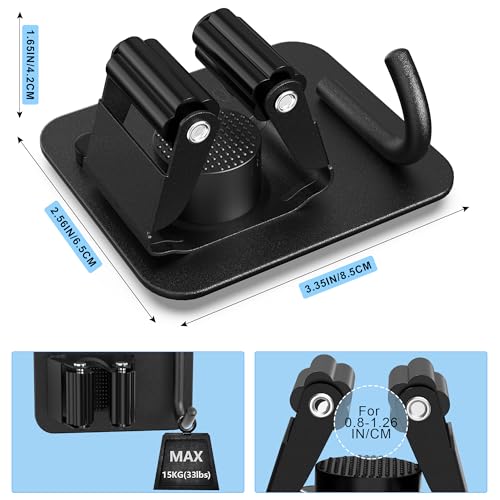 2 Pack Broom Holder Wall Mount (2 Count)