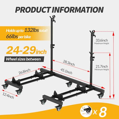 Bike Rack for Garage (2 Count)
