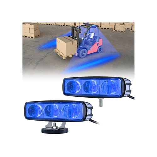 LED Blue Line Forklift Safety Light for Warehouse Hazard Warning (2 Count)