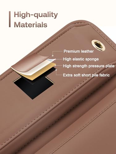 Premium Leather Car Seat Gap Filler Organizer