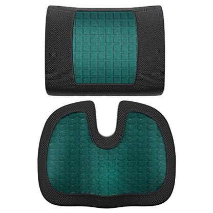 Comfortable Seat Cushion & Lumbar Support for Office Chairs (2 Count)