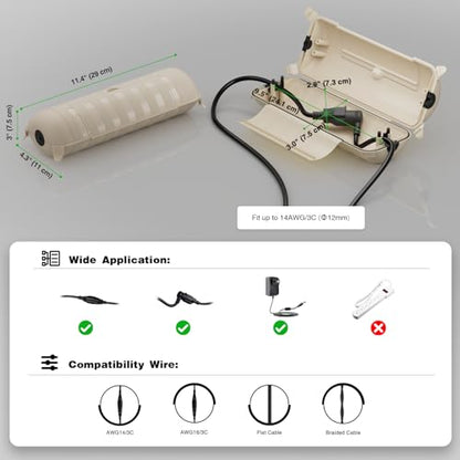 Outdoor Extension Cord Safety Cover