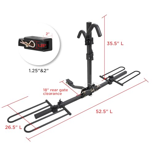 Young 2 Bike Rack Hitch Mount Foldable Platform Style