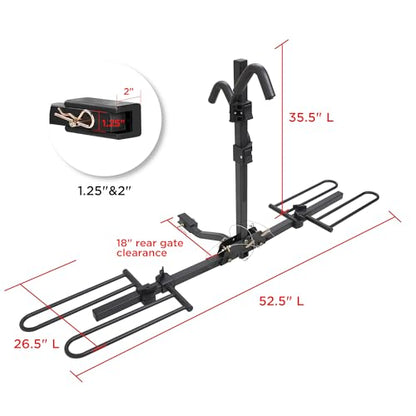 Young 2 Bike Rack Hitch Mount Foldable Platform Style